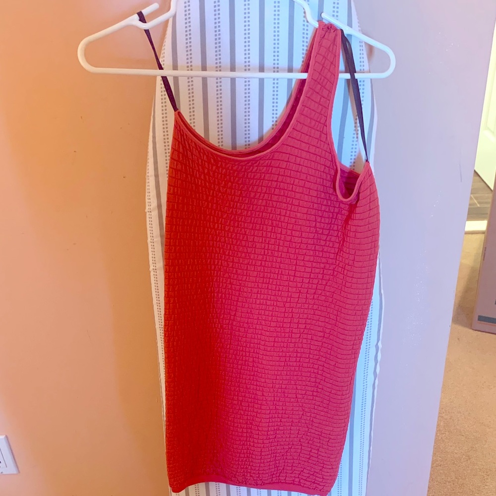 BCBG red one shoulder mini dress